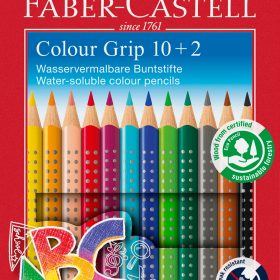 FABER-CASTELL Farbstifte Colour Grip 201585 Back to school Promoetui 10+2