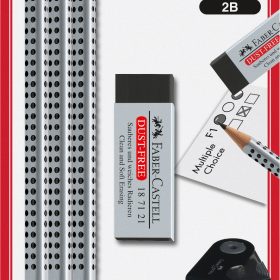 FABER-CASTELL Bleistift Grip 2001 217079 silber/schwarz 3 Stück