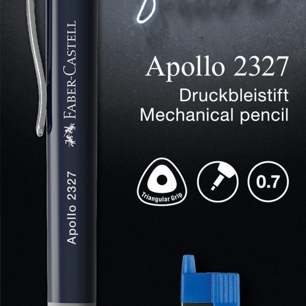 FABER-CASTELL Druckbleistift Apollo 232799 mit Mine, ass.