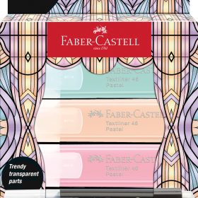 FABER-CASTELL Textmarker TL 46 Glassy 254694 Pastell 4 Stück