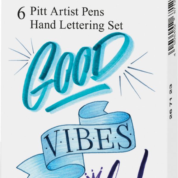 FABER-CASTELL PITT Art Pen Handlettering 267123 blau 6 Stück