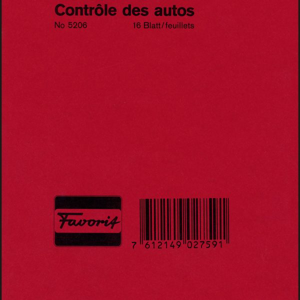 FAVORIT Autobetriebskontrolle D/F 5206 12,0×18,0cm 16 Blatt