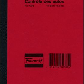 FAVORIT Autobetriebskontrolle D/F 5208 12,0×18,0cm 48 Blatt