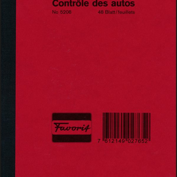 FAVORIT Autobetriebskontrolle D/F 5208 12,0×18,0cm 48 Blatt