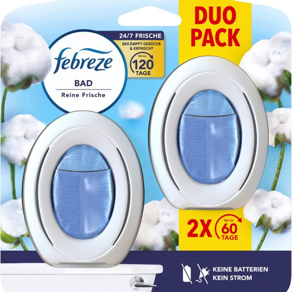 FEBREZE Bad Lufterfrischer 972114 Reine Frische Duo 2x8ml