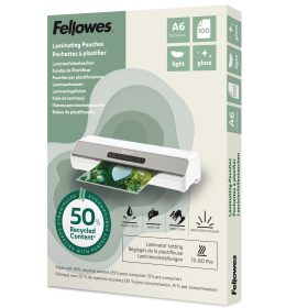 FELLOWES Laminierfolien Recycling A6 100143441 glanz, 80 my 100 Stück