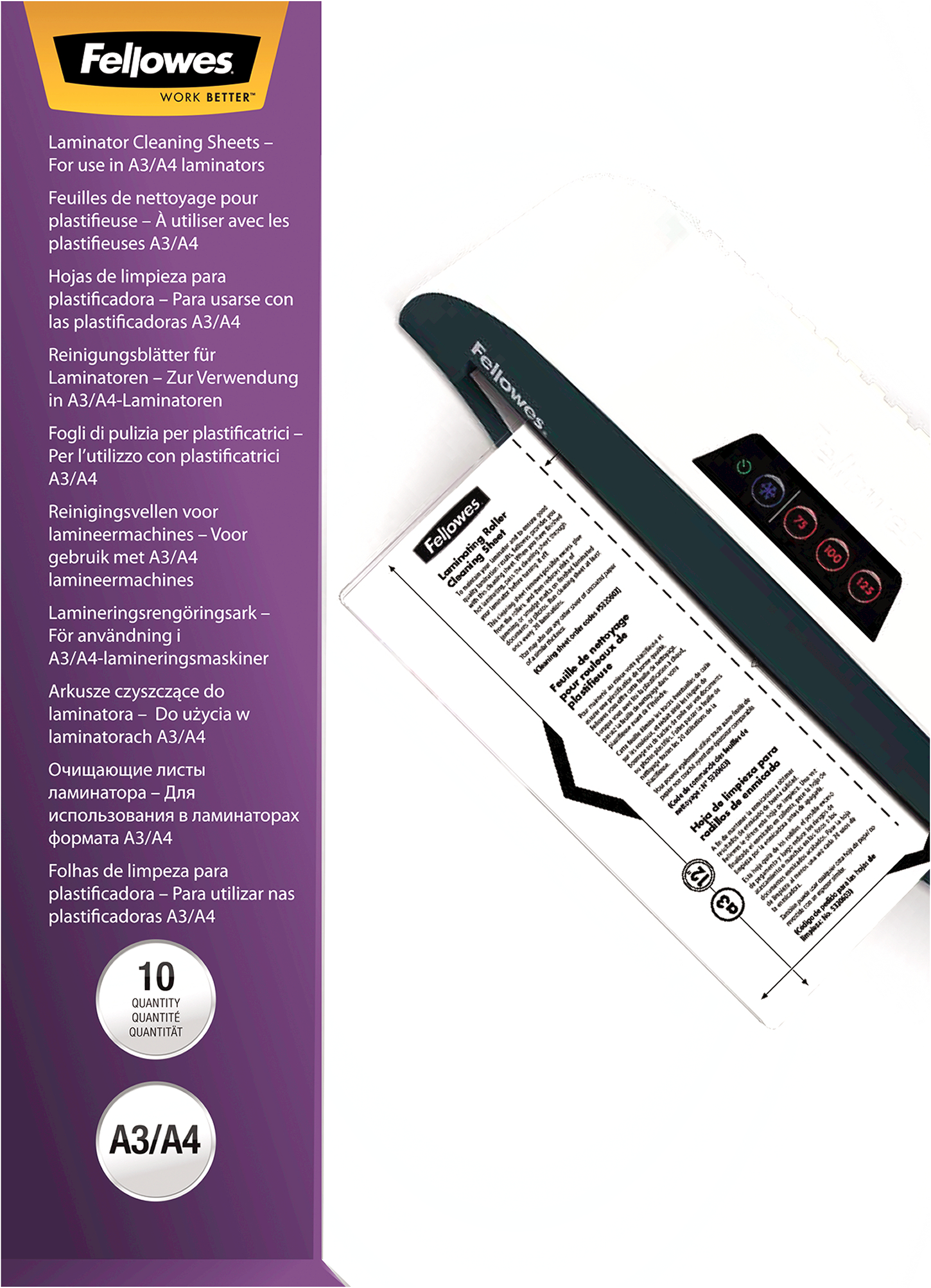 FELLOWES-5320604-0043859522163 FELLOWES Reinigungskarton A4 5320604 10 Stück – Hochwertig & günstig bei ShopDeca