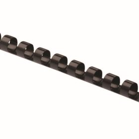 FELLOWES Plastikbinderücken 6mm 5330302 schwarz 25 Stück