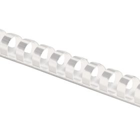 FELLOWES Plastikbinderücken 8mm A4 5330403 weiss 25 Stück