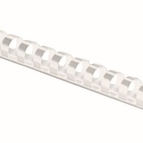 FELLOWES Plastikbinderücken 10mm 5330803 weiss 25 Stück