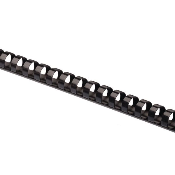 FELLOWES Plastikbinderücken 10 mm A4 5346108 schwarz, rund 100 Stück