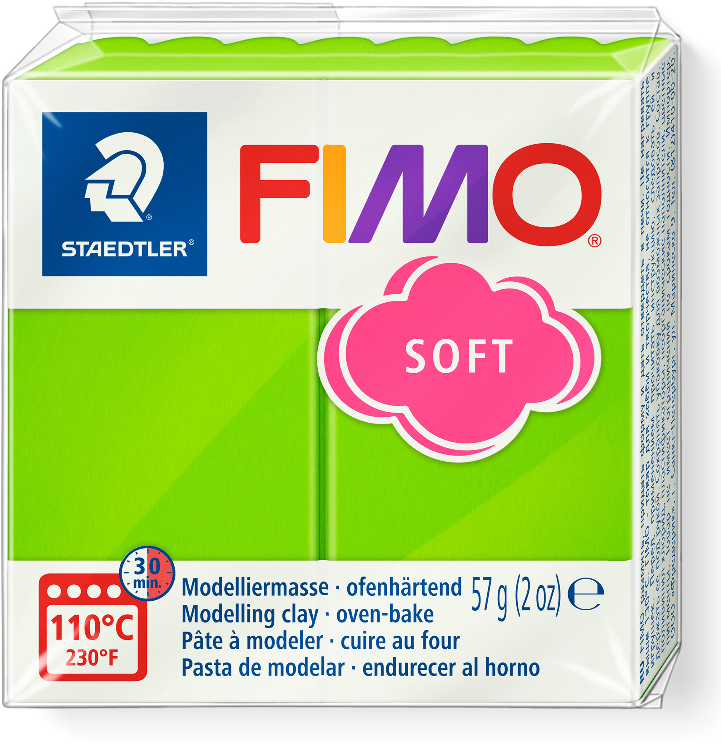 Staedtler FIMO soft Block 8020 57g FIMO Knete Soft 57g 8020-50 grün – Hochwertig & günstig bei ShopDeca
