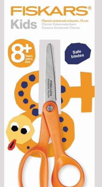 FISKARS Kinderschere Classic 13cm 1005166 orange, Rechtshänder