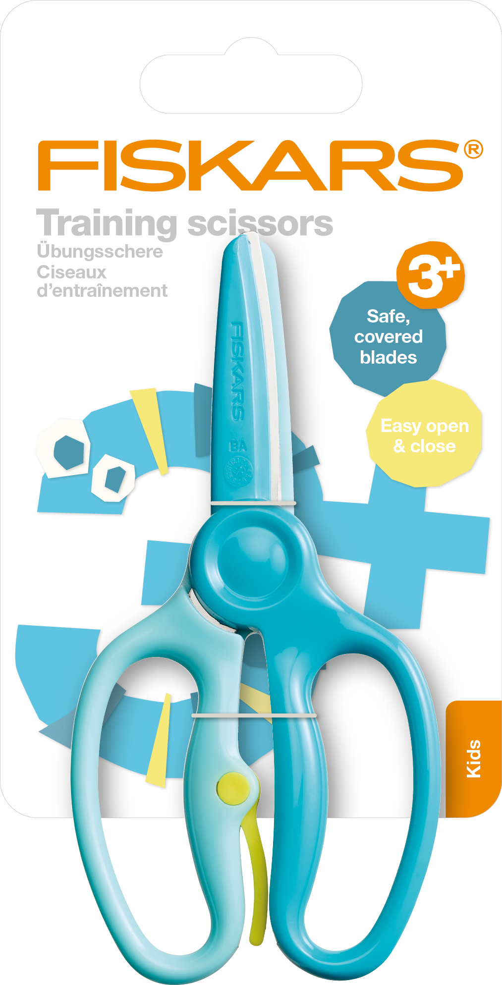 FISKARS-1064068-6424002014737 FISKARS Kinderschere 8.6cm 1064068 türkis, zur Übung – Hochwertig & günstig bei ShopDeca
