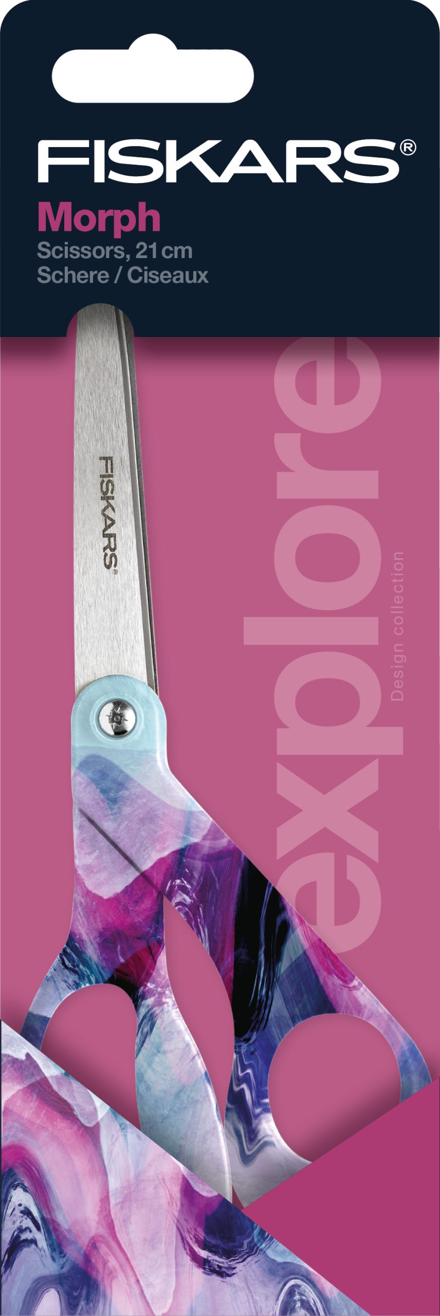 FISKARS-1066460-6424002016403 FISKARS Schere Morph 21cm 1066460 violett, Rechtshänder – Hochwertig & günstig bei ShopDeca