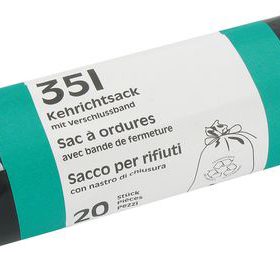 FLEXIPLAST Kehrichtsack R-Logo 35lt 1028 20my, 5 Rollen à 20 Stück