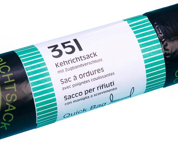 FLEXIPLAST Kehrichtsäcke OKS 35lt 1114 40my, LD-PE, schwarz 20 Stück