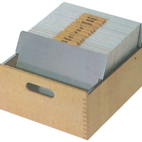 FLÜCK Karteikasten A5 A5QUER/30 Buche 23.3x10x30cm