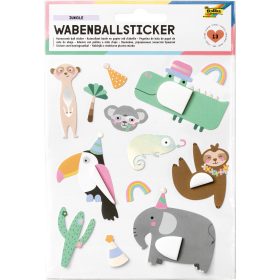 FOLIA Wabenball Sticker Jungle 18401 13 Stück