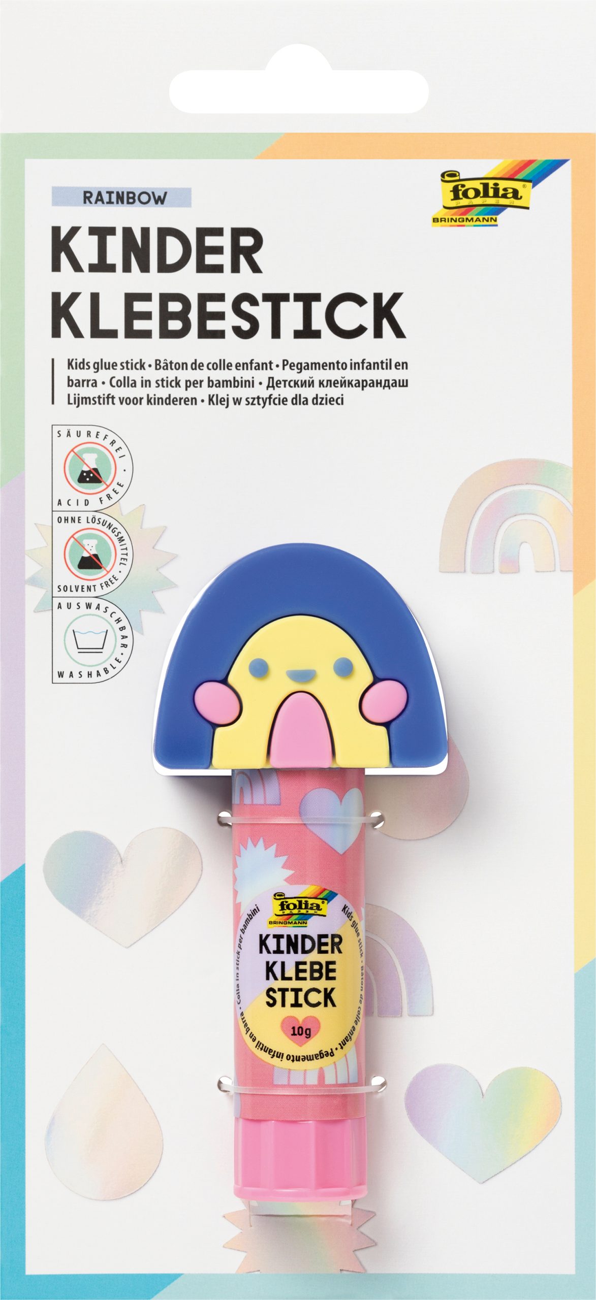FOLIA-2412-4001868142532 FOLIA Klebestift 10g 2412 Kids Rainbow – Hochwertig & günstig bei ShopDeca