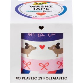 FOLIA Washi Tape Set Parisienne 26454 Hotfoil 4 Stück