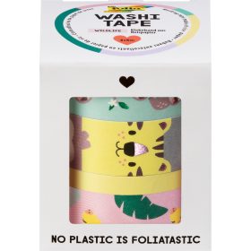FOLIA Washi Tape Set Wildlife 26457 Hotfoil 4 Stück