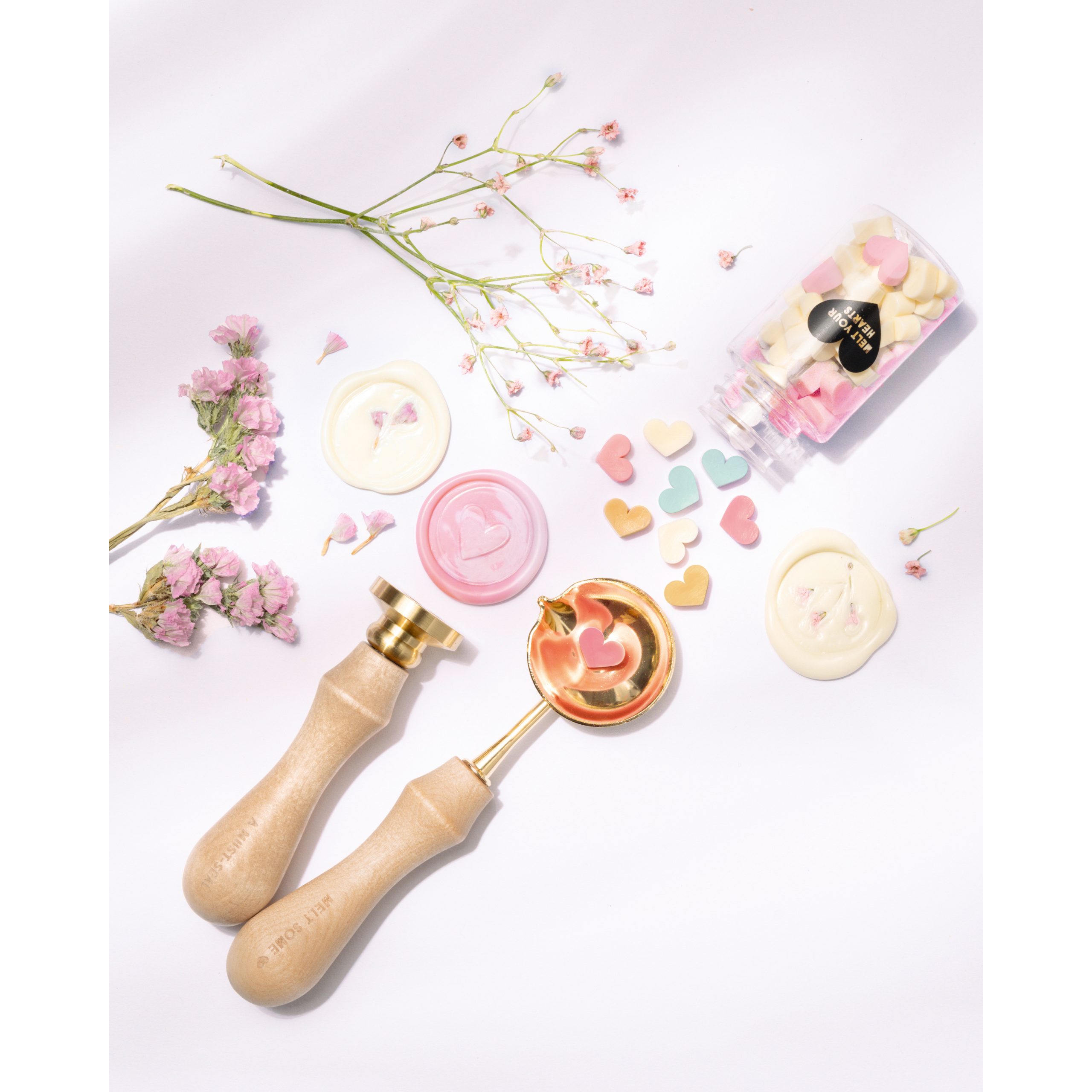 FOLIA-31029-4001868142259 FOLIA Siegel Set Pastel Love 31029 – Hochwertig & günstig bei ShopDeca