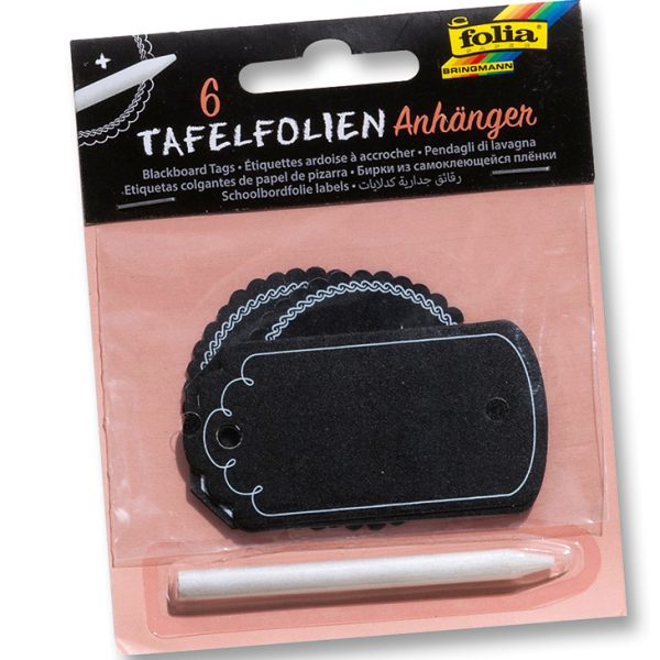 FOLIA Tafelfolie Anhänger 39101 mit Specksteinstift