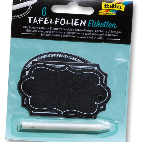 FOLIA Tafelfolie Etiketten 85x50mm 39201 mit Specksteinstift