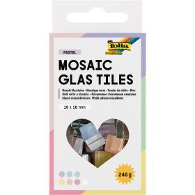 FOLIA Mosaik-Glassteine 10x10mm 5619 Pastel 300 Stück