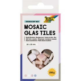 FOLIA Mosaik-Glassteine 10x10mm 5629 Irisierend 300 Stück