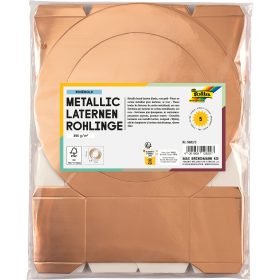 FOLIA Laternenrohlinge 19cm 9603/5 rosegold 5 Stück