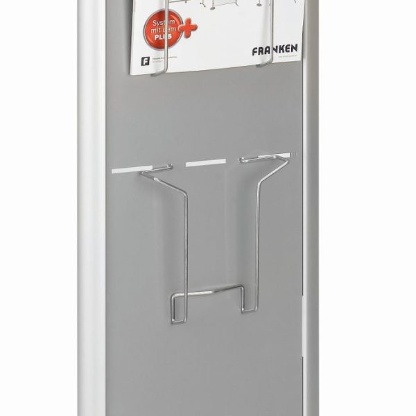 FRANKEN Prospektständer PSN804 4 Fächer, silber