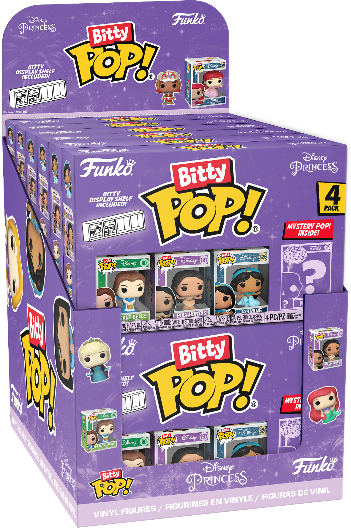 FUNKO-5380.76995-0889698769952 FUNKO Bitty POP 5380.76995 Disney Princesses 12x4 Stück – Hochwertig & günstig bei ShopDeca