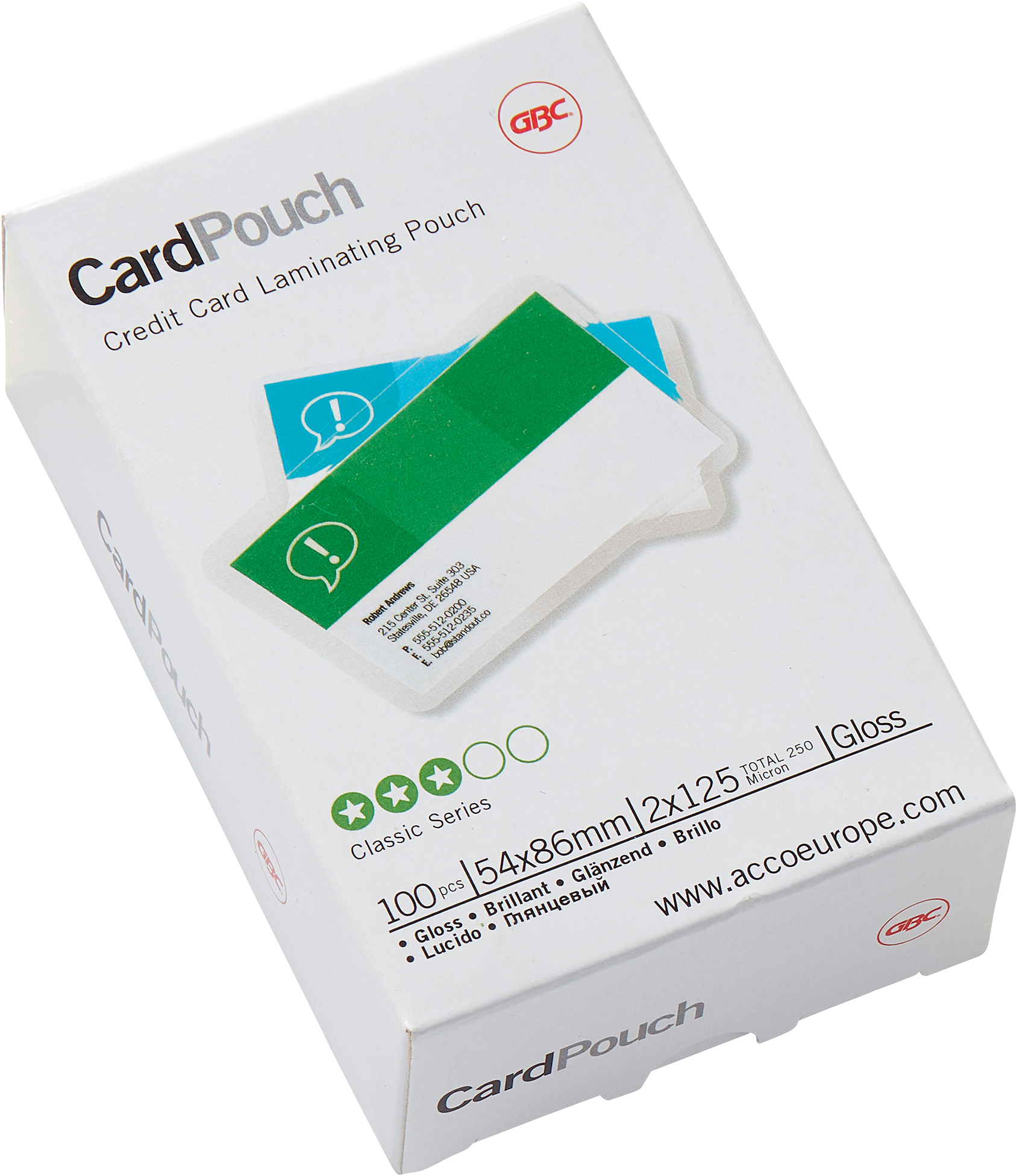 GBC-3740300-0033816028616 GBC Laminiertasche 54×86mm 3740300 glanz, 125my 100 Stk – Hochwertig & günstig bei ShopDeca