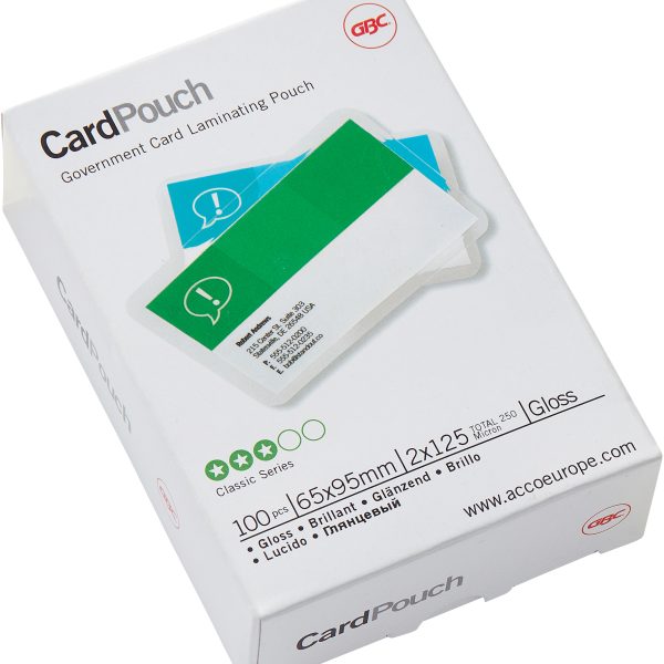 GBC Laminiertasche 65×95mm 3740301 glanz, 125my 100 Stk