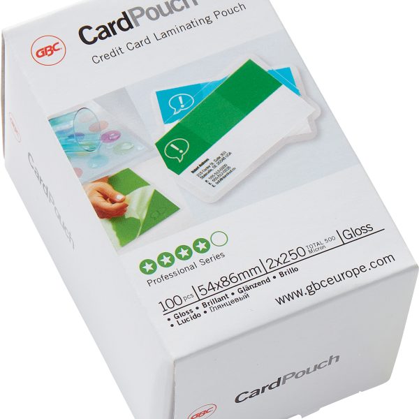 GBC Laminiertasche 54×86mm 3740430 glanz, 250my 100 Stk
