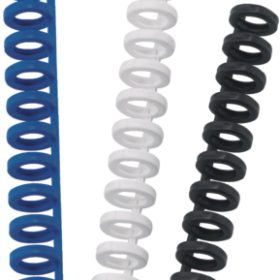 GBC Binderücken 8mm A4 388002E weiss, 34 Ringe 50 Stück