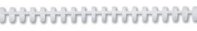 GBC Binderücken 12mm A4 388057E weiss, 34 Ringe 50 Stück
