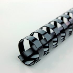GBC Plastikbinderücken 12mm A4 4028177 schwarz, 21 Ringe 100 Stück