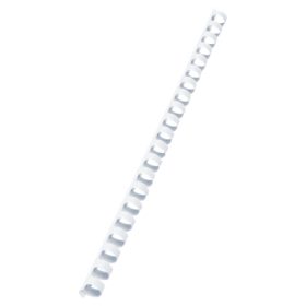 GBC Plastikbinderücken 12mm A4 4028197 weiss, 21 Ringe 100 Stück