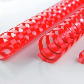 GBC Plastikbindrücken 6mm A4 4028213 rot, 21 Ringe 100 Stück