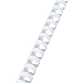 GBC Plastikbindrücken 16mm A4 4028610 weiss, 21 Ringe 100 Stück