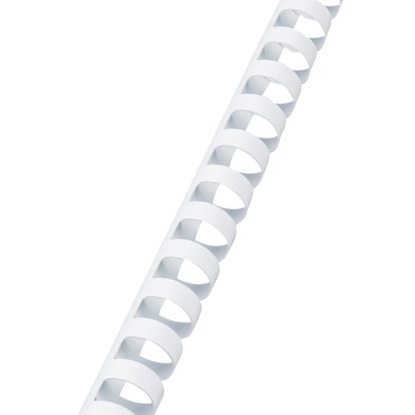 GBC Plastikbindrücken 16mm A4 4028610 weiss, 21 Ringe 100 Stück