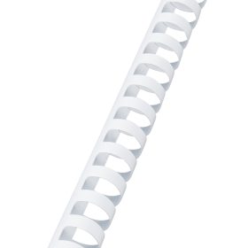GBC Plastikbindrücken 19mm A4 4028611 weiss, 21 Ringe 100 Stück