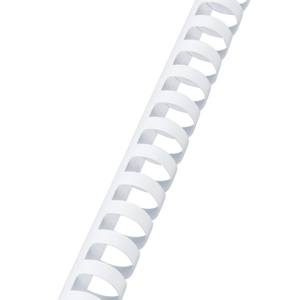 GBC Plastikbindrücken 19mm A4 4028611 weiss, 21 Ringe 100 Stück