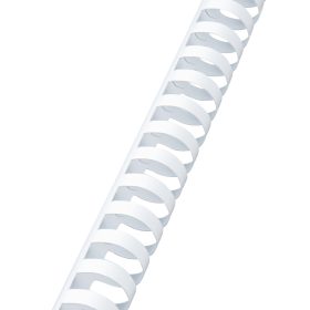 GBC Plastikbindrücken 22mm A4 4028612 weiss, 21 Ringe 100 Stück