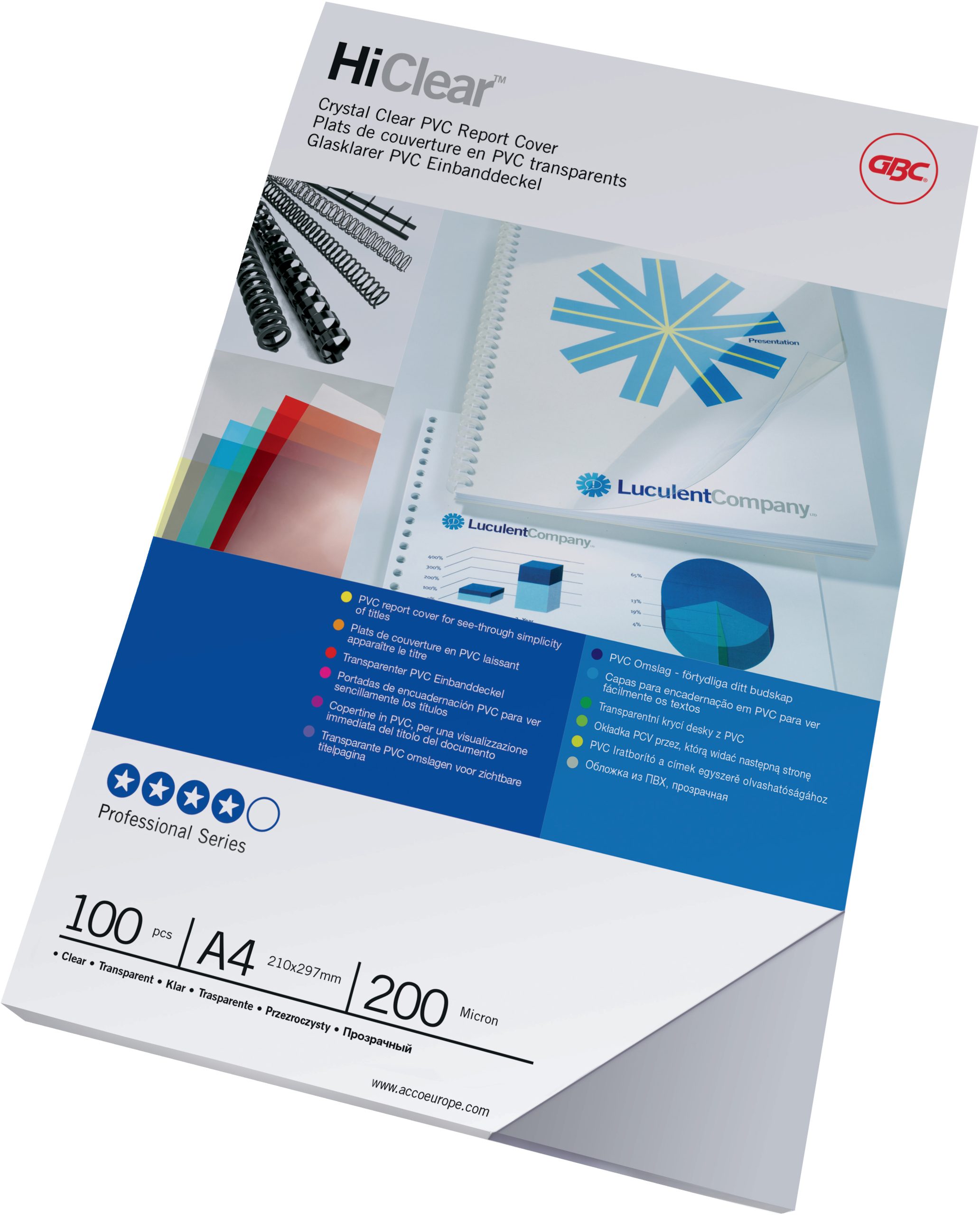 GBC-CE012080F-8019152050971 GBC HiClear Abdeckfolie PVC A4 CE012080F klar 200 mic 100 Stück – Hochwertig & günstig bei ShopDeca
