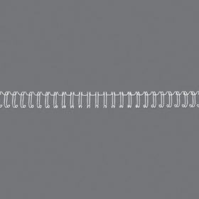 GBC Drahtbinderücken 6mm A4 RG810470 weiss, 34 Ringe 100 Stück
