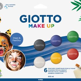 GIOTTO Schminkfarben Make-Up F476300 Basic Colours 5ml 6 Stück